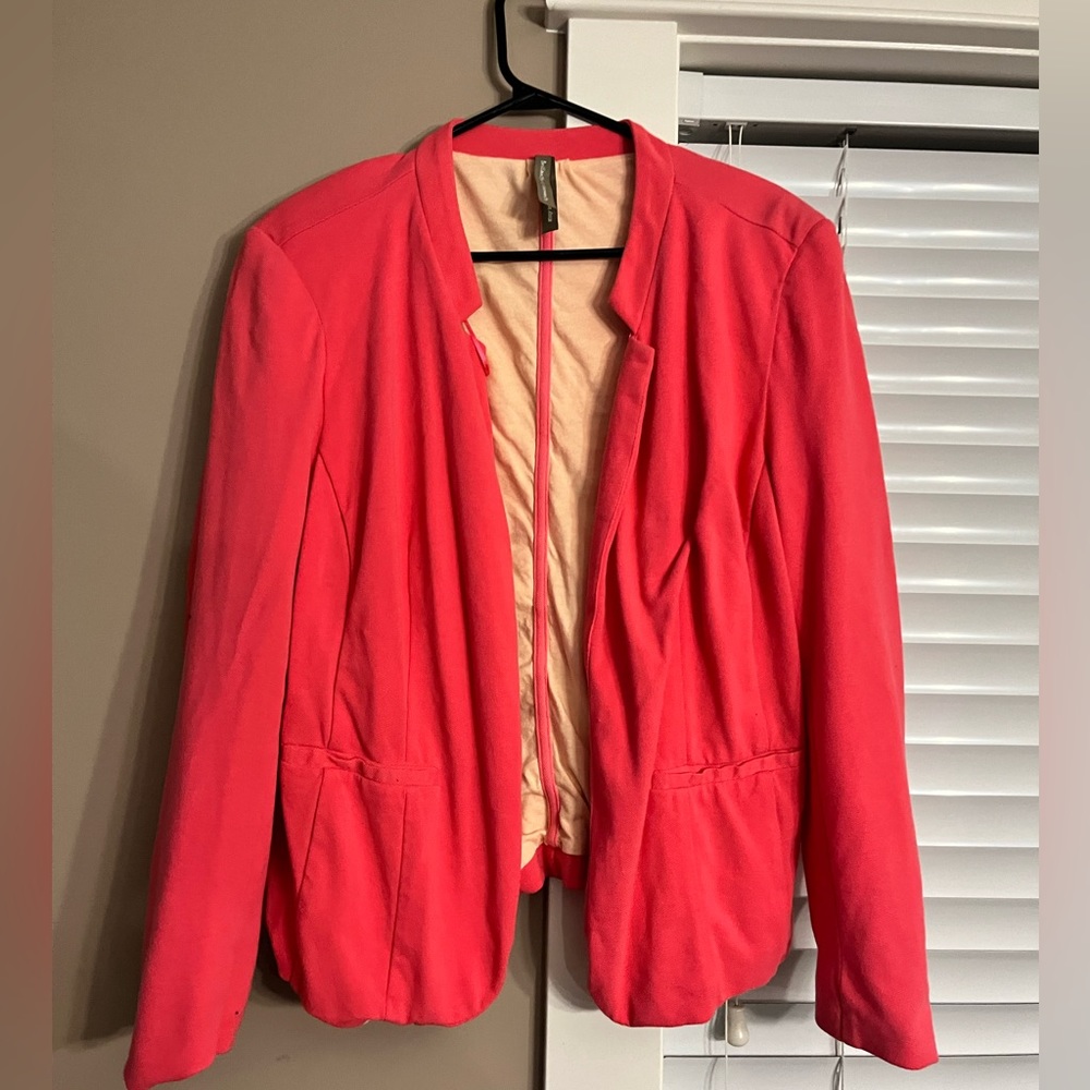 Coral pink blazer